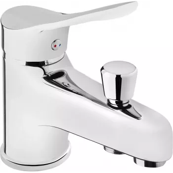 DEANTE KRAK BOJ 016L Wall-Mounted Chrome Brass Bathtub Faucet with Cross Handles
