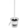 DEANTE Leman Wall-Hung Toilet Brush Set with Stainless Steel Holder, Matt Silver
