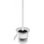 DEANTE Leman Wall-Hung Toilet Brush Set with Stainless Steel Holder, Matt Silver