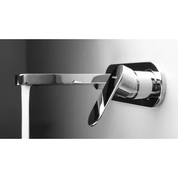 DEANTE Moza Concealed Single-Lever Basin Mixer, Chrome, Wall-Mounted