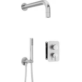 DEANTE Neo Concealed Shower Set with Mixer BOX and Hand Shower, Chrome, Single-Lever, Brass