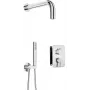 DEANTE Neo Nero Concealed Shower Set with Mixer BOX and Hand Shower, Matte Black, 250 mm Rain Shower
