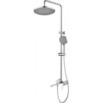 DEANTE Neo Thermostatic Shower System with Mixing Valve, Chrome, 250mm Overhead Shower