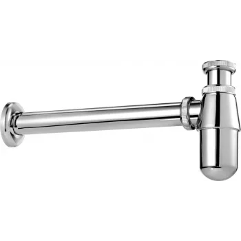 DEANTE NHC_031I Bottle Washbasin Siphon, White, G 1 1/4 inch Inlet, 32 mm Outlet, Height Adjustable, EN 274