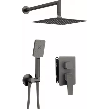 DEANTE Omnires Y Concealed Shower Set with BOX Mixer System, Matte Black