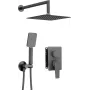DEANTE Omnires Y Concealed Shower Set with BOX Mixer System, Matte Black
