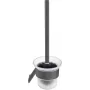 DEANTE Orea Wall-Hung Toilet Brush with Holder, Matt Stainless Steel, Silver