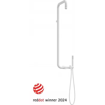 DEANTE Rain Shower with Shower Faucet - Chrome, 250mm Round Rain Shower Head, 3-Function Hand Shower, Wall-Mounted