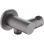 DEANTE Round Angled Connector with Handset Holder - Black