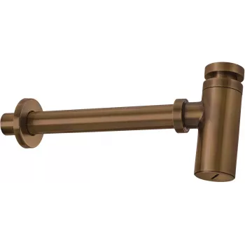 DEANTE Round Washbasin Siphon - Polished Chrome Bottle Trap, Adjustable Height, 32mm Connection