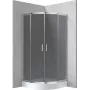 DEANTE Semi-Circular Shower Cabin with Tray 90x90 cm