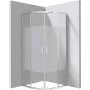 DEANTE Semi-Circular Shower Enclosure 90x90 cm - Stripe Pattern