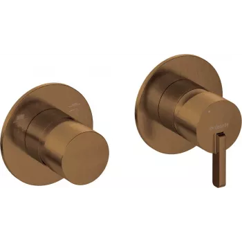 DEANTE Shower Faucet with Spray Switch - Horizontal, Chrome, Brass, Single-Lever