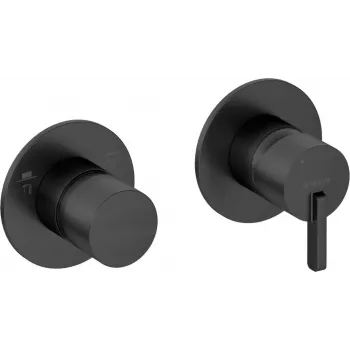 DEANTE Shower Mixer with Shower Switch - Horizontal, Chrome, Single Lever, Wall-Mounted