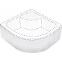 Deante KTD_042O Semicircular Shower Tray Cover, 80x80 cm