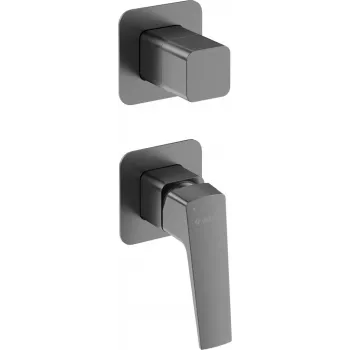 DEANTE Shower Valve with Spray Switch - Chrome, Wall-Mounted Single-Lever Shower Mixer