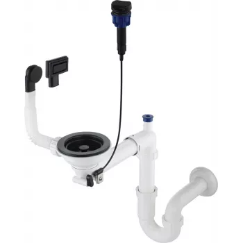 DEANTE Siphon for 1-bowl granite sink - Space-Saver