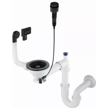 DEANTE Space-Saver Siphon for 1-Bowl Granite Sink