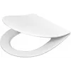 DEANTE Slim Soft-Close Toilet Seat D-Shape White Duroplast
