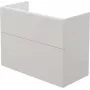 DEANTE Smart Wall-Mounted Washbasin Cabinet Without Countertop, White Glossy, 2 Soft-Close Drawers, 60 cm