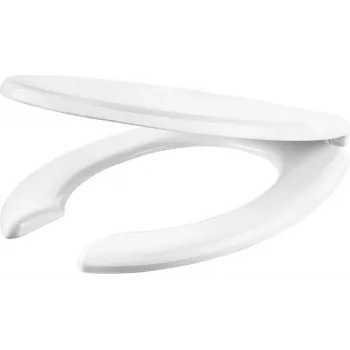 DEANTE Soft-Close Toilet Seat with Duroplast Material, Adjustable Hinges, White Glossy Finish