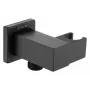 DEANTE Square Angled Connector with Handset Holder - RJ9 Cord Detangler