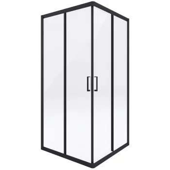 DEANTE Square Shower Enclosure 80x80 cm Chrome Aluminium Clear Tempered Glass