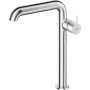 DEANTE Tall Washbasin Mixer with Rectangular Spout, Chrome, Brass, 1-Hole Deck-Mounted, Ceramic Cartridge 35 mm, 301 mm Height, 160 mm Reach, Flow Class Z, Acoustic Group I