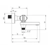 DEANTE Thermostatic Bathtub Mixer Black Wall-Mounted Brass