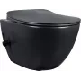 DEANTE Toilet with Bidet Function - with Mixer Tap, Floor-Standing, Rimless, Dual Flush 3/5L, White, Ceramic, Soft-Close Seat
