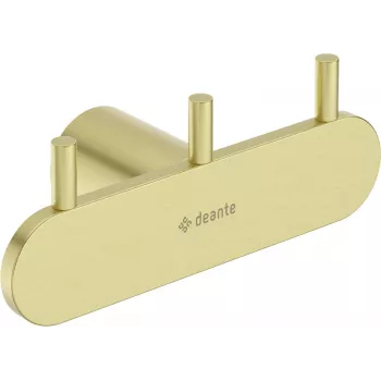 DEANTE Triple Hook Polished Chrome Brass Wall-Mounted 3 Hooks 5 kg per Hook