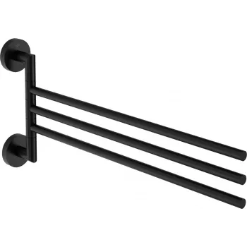 DEANTE Triple Swivel Towel Rack - Wall-Mounted, Chrome, 350 mm Bars