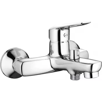 DEANTE Wall-Mounted Bathtub Mixer Chrome Single-Lever Brass
