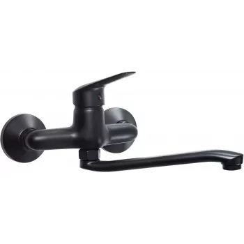 DEANTE Wall-Mounted Kitchen Faucet Chrome Single-Lever Swivel Brass