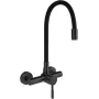 DEANTE Wall-Mounted Kitchen Faucet with Bent Spout, Chrome