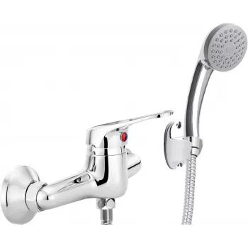 DEANTE Wall-mounted Shower Faucet with Shower Set - Chrome - Arnika Series