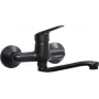 DEANTE Wall-Mounted Washbasin Mixer Matte Black Arnika Nero