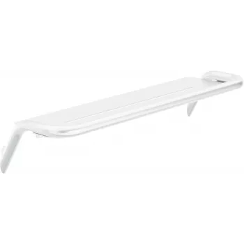DEANTE Wall Shelf White 1100x260x50 mm Floating Shelf, Hidden Brackets, 10 kg Load