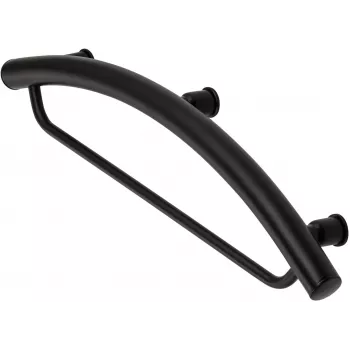 DEANTE Wall Towel Holder 2in1 - Chrome-Plated Steel, Vacuum-Loc, No Drilling, Silver