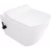 DEANTE CDZ_6WNW WC Bowl with Bidet Function – Rimless CleanOn, Soft-Close Seat, White