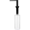 DEANTE ZZZ N0DD Dishwashing Liquid Dispenser with Sponge Holder, 385 ml, Grey/Black, Non-slip Base, One-Hand Pump