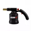 DEDRA 31A020 Gas Cartridge Torch with Piezoelectric Ignition, 1300°C, Anti-Flare, Adjustable Flame, Butane EN417