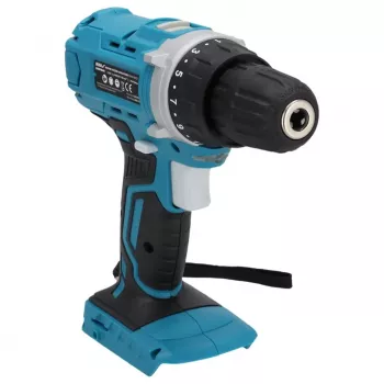 DEDRA DED7040 18V Cordless Impact Drill with 50 Nm Torque, 13 mm Metal Chuck, LED Light