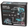 DEDRA DED7040 18V Cordless Impact Drill with 50 Nm Torque, 13 mm Metal Chuck, LED Light