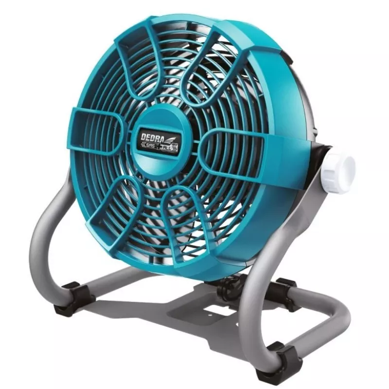 DEDRA DED7074 18V Cordless Fan 230mm 3-Speed with Hanging Hook and Tripod Mount