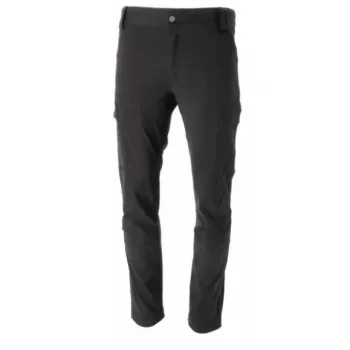 DEDRA Oregon Chainsaw Protective Trousers Size XL/56 - Stretch, Class 1 (20 m/s), Armortex Reinforced, Grey/Orange