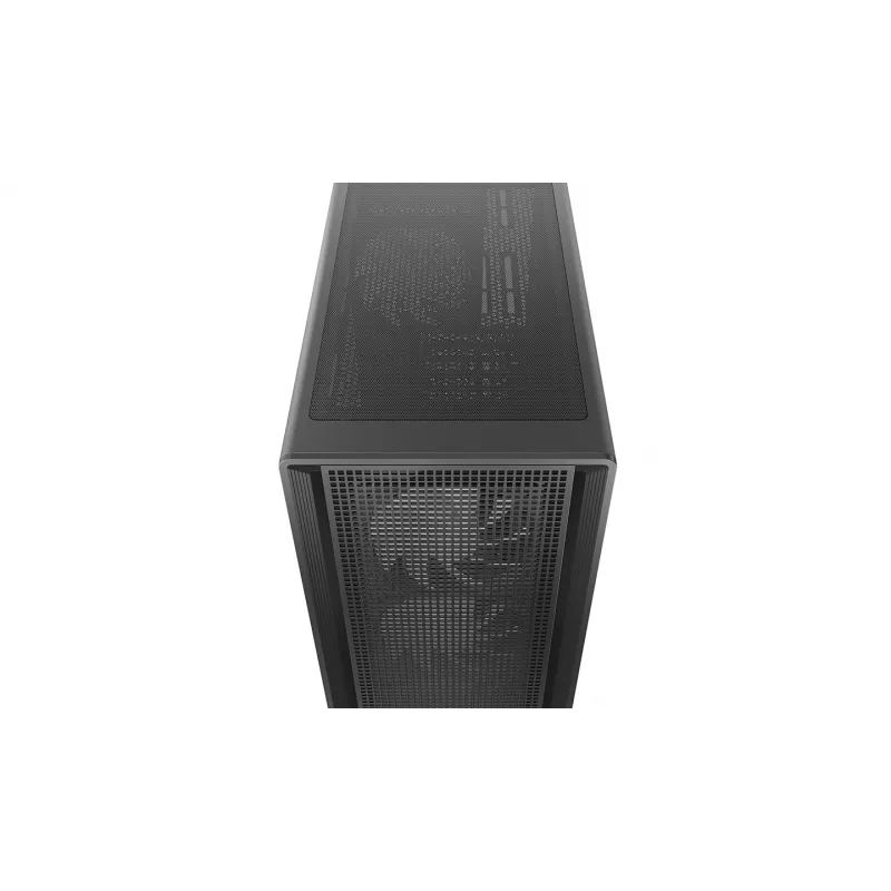 Deepcool CC550 4F Mid Tower Case, 4x 120mm LED Fans, Tempered Glass, Black