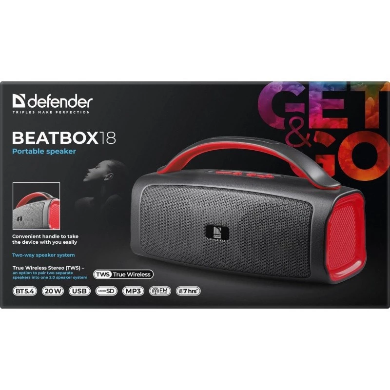 Defender Beatbox 18 20W Bluetooth Speaker