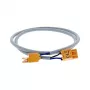 DEHN ASL DSH ZP SMG APL Connection Line, 2-Pole, 750 mm, 1 mm², Blue/Black