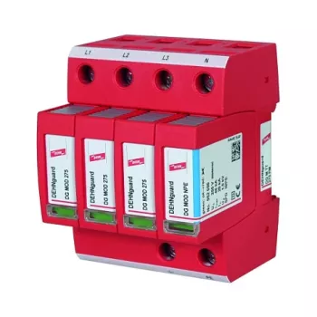 DEHN DG M TT 275 FM 230/400V Red Surge Arrester Modular Type 2 SPD for TN-C Systems (952315)
